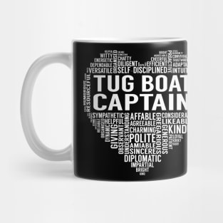 Tug Boat Captain Heart Mug